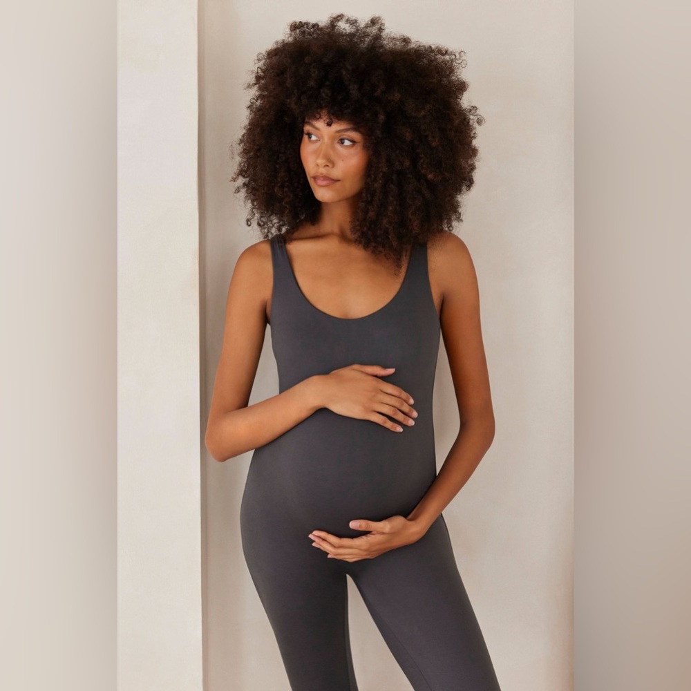 Bumpsuit Slate Maternity Unitard